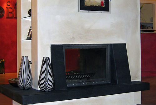 Caminetti moderni tutto il mondo del cartongesso Rivestire un termocamino in quarzite